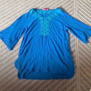 Lilly Pulitzer target blue shirt